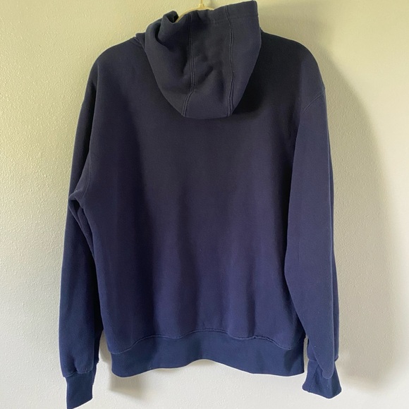 Unisex Gatlinburg Tennessee navy graphic hoodie size M fleece lined tourist warm - Picture 3 of 6